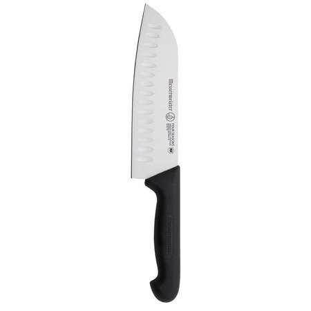 MESSERMEISTER Knife Santoku Blk/Slv 7" 5010-7K